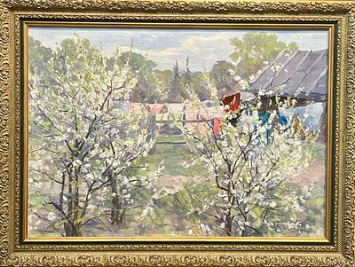 Барченков Николай Иванович (1918 - 2002), "Вишня цветёт". 1960-е.