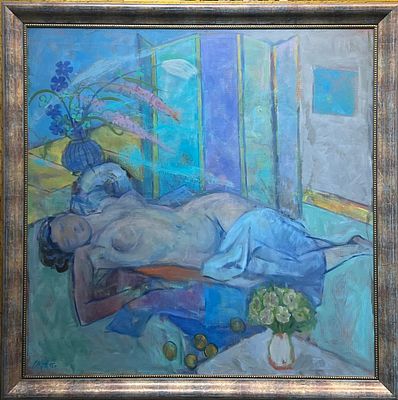 Крутов Николай Петрович (1953). Сон в восточном интерьере. 2005.