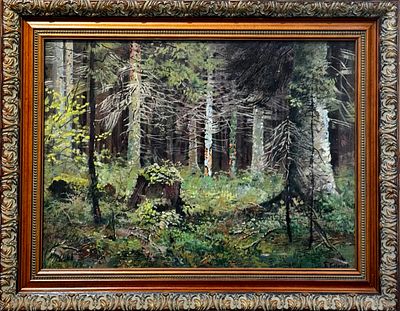 Казаков Борис Иванович (1937-2008). Лесная поляна. 1987.