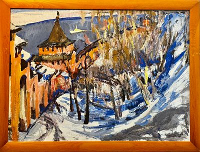 Шаршаков Владимир Иванович (1928—1989(?)).Горький. Башня Кремля. 1980.