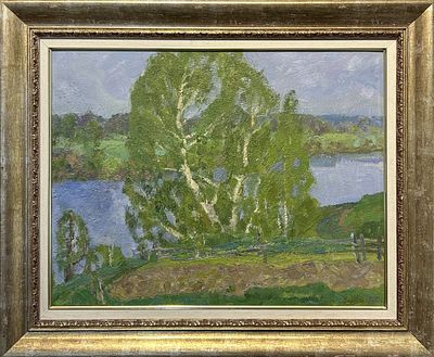Егоров Валерий Сергеевич (1940-1998). Над Клязьмой. 1982.