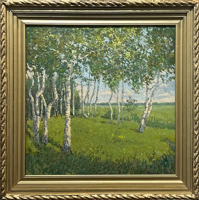Пахров Валерий Андрианович (1910 - 1996). Хоровод берёз. 1960.