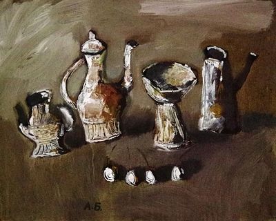 БАЛМАСОВ Алексей Викторович - &laquo;Натюрморт 17&raquo;, 2013 – 2014 гг. Очень хорошая сохранность! Бумага 