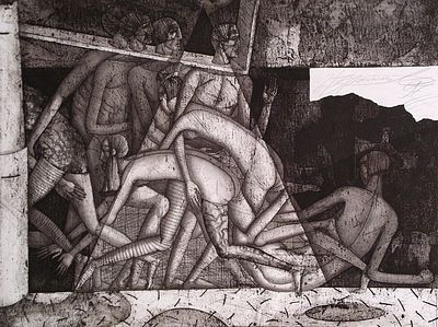 БАЛМАСОВ Алексей Викторович - &laquo;Битва амазонок с греками&raquo;, 1997 г. РАБОТА МУЗЕЙНОГО УРОВНЯ! 