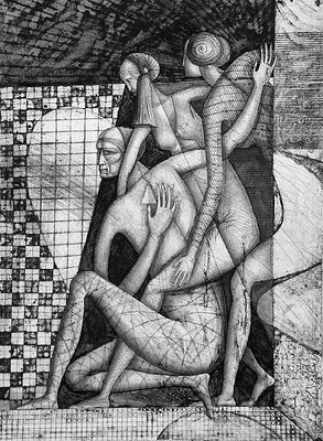 БАЛМАСОВ Алексей Викторович - &laquo;Учитель танцев&raquo;, 1998 г. РАБОТА МУЗЕЙНОГО УРОВНЯ! РЕДКОСТЬ! Очень 