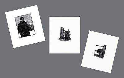 ГОНЧАРОВ Андрей Дмитриевич - Лот из 3-х работ: &laquo;Портрет А.Н. Островского&raquo; (1946). Бумага 