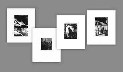 ГОНЧАРОВ Андрей Дмитриевич - Лот из 4-х работ: Иллюстрация к стихотворению М. Горького &laquo;Песня о 