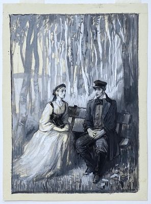 КОНСТАНТИНОВСКИЙ Александр Иосифович - &laquo;Иллюстрация к пьесе А.Н. Островского &laquo;Гроза&raquo;, 1947 г. 