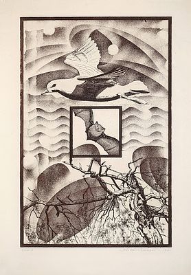 КРОПИВНИЦКИЙ Лев Евгеньевич - «Воздух» (Из серии «Четыре стихии»), 1980 г. 3-е состояние. РАБОТА 