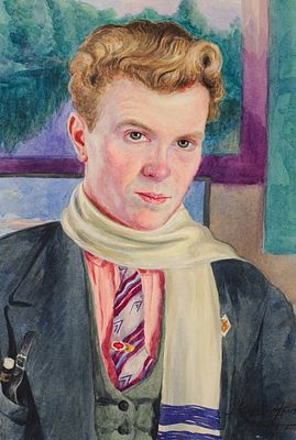 СЕРОВ Василий Васильевич - «Автопортрет». 1933 г. РАБОТА МУЗЕЙНОГО УРОВНЯ! Очень хорошая 