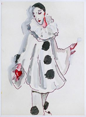 БРУНИ Татьяна Георгиевна - «Сердце Пьеро», к.1980-х – 1990-е гг. КОЛЛЕКЦИОННАЯ СОХРАННОСТЬ! Бумага 