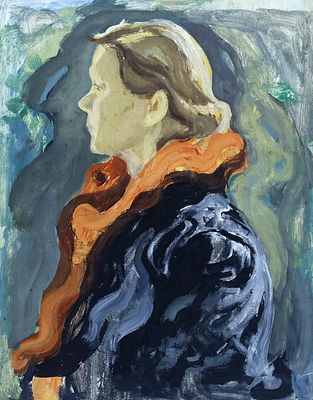 ОБОРИН Пётр Артемьевич - &laquo;Портрет жены (Портрет Галины Обориной)&raquo;, 1962 г. Очень хорошая 