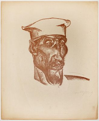 ГЕРАСИМОВ Сергей Васильевич - &laquo;Мужики&raquo; (8 листов, полная серия). 1920. Тираж – 20 экземпляров! 