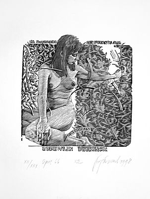 БОРТНИКОВ Евгений Александрович - &laquo;Opus 66&raquo; (Ex libris LODEWIJK DEURINCK), 1998 г. КОЛЛЕКЦИОННАЯ 