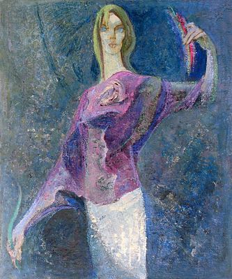 ОБОРИН Пётр Артемьевич - &laquo;Ирида&raquo;. 1980-е гг. Очень хорошая сохранность! Холст на картон, масло 