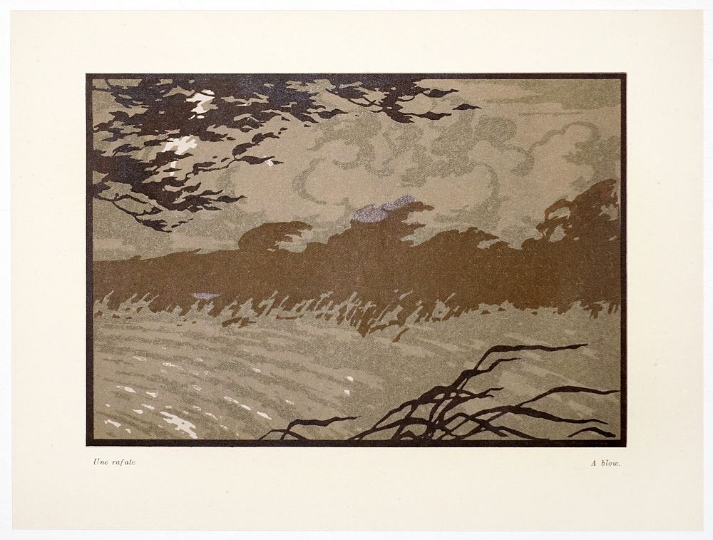 ФАЛИЛЕЕВ Вадим Дмитриевич - &laquo;Порыв ветра. 1905&raquo;. 1923 г. КОЛЛЕКЦИОННАЯ СОХРАННОСТЬ! Бумага 