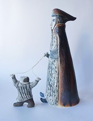 РОГОВА Инна Александровна - &laquo;Кукловод&raquo;, 2010 г. КОЛЛЕКЦИОННАЯ СОХРАННОСТЬ! Фарфор, соли металлов. 