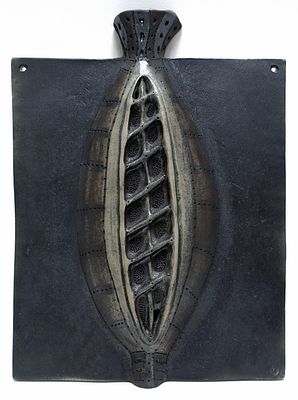РОГОВА Инна Александровна - &laquo;Бутон&raquo; (панно), 2008 г. КОЛЛЕКЦИОННАЯ СОХРАННОСТЬ! Фарфор, соли 