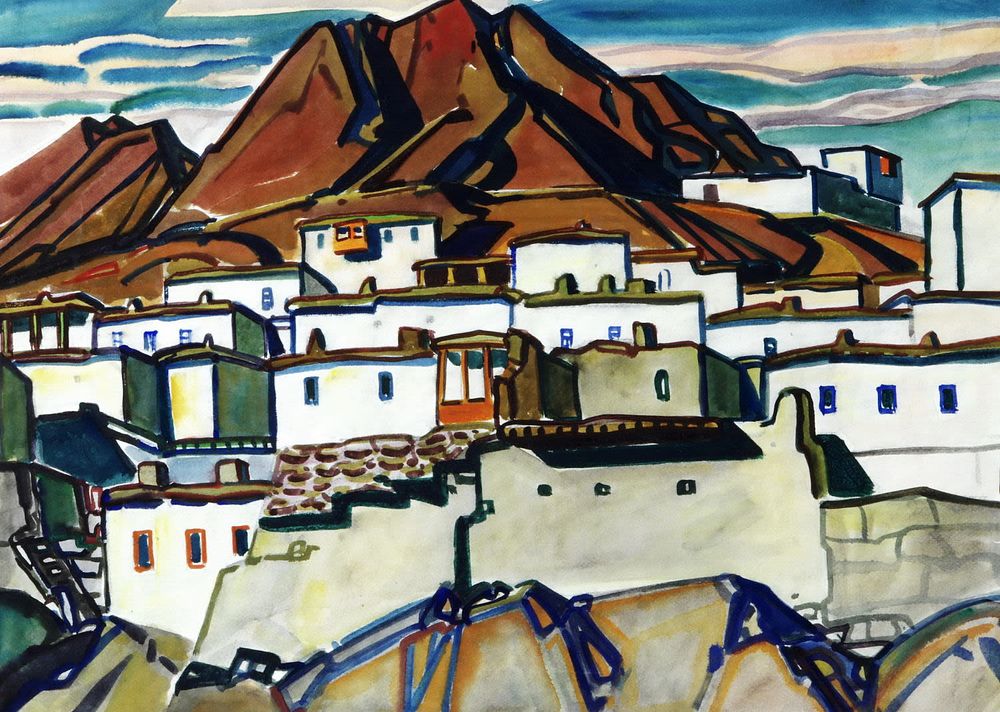 БОРИСОВ Иван Степанович - &laquo;Дагестан. Аул Ахты&raquo;, 1969 г. Очень хорошая сохранность. Бумага 