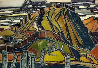 БОРИСОВ Иван Степанович - &laquo;Дербентская крепость&raquo;, 1968 г. РАБОТА МУЗЕЙНОГО УРОВНЯ! Очень хорошая 
