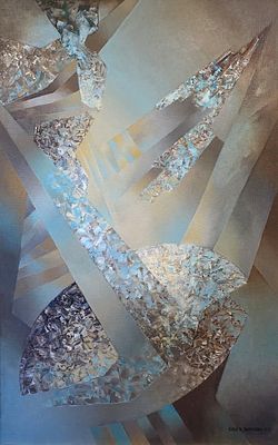 ЗЫРЯНОВА Ольга Александровна - &laquo;Улыбка&raquo;, 1995 г. Очень хорошая сохранность! Холст, масло. 90х56 