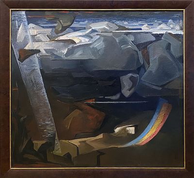 РЕПИН Александр Иванович - &laquo;Противостояние&raquo;, к. 1980-х гг. РАБОТА МУЗЕЙНОГО УРОВНЯ! Очень хорошая 