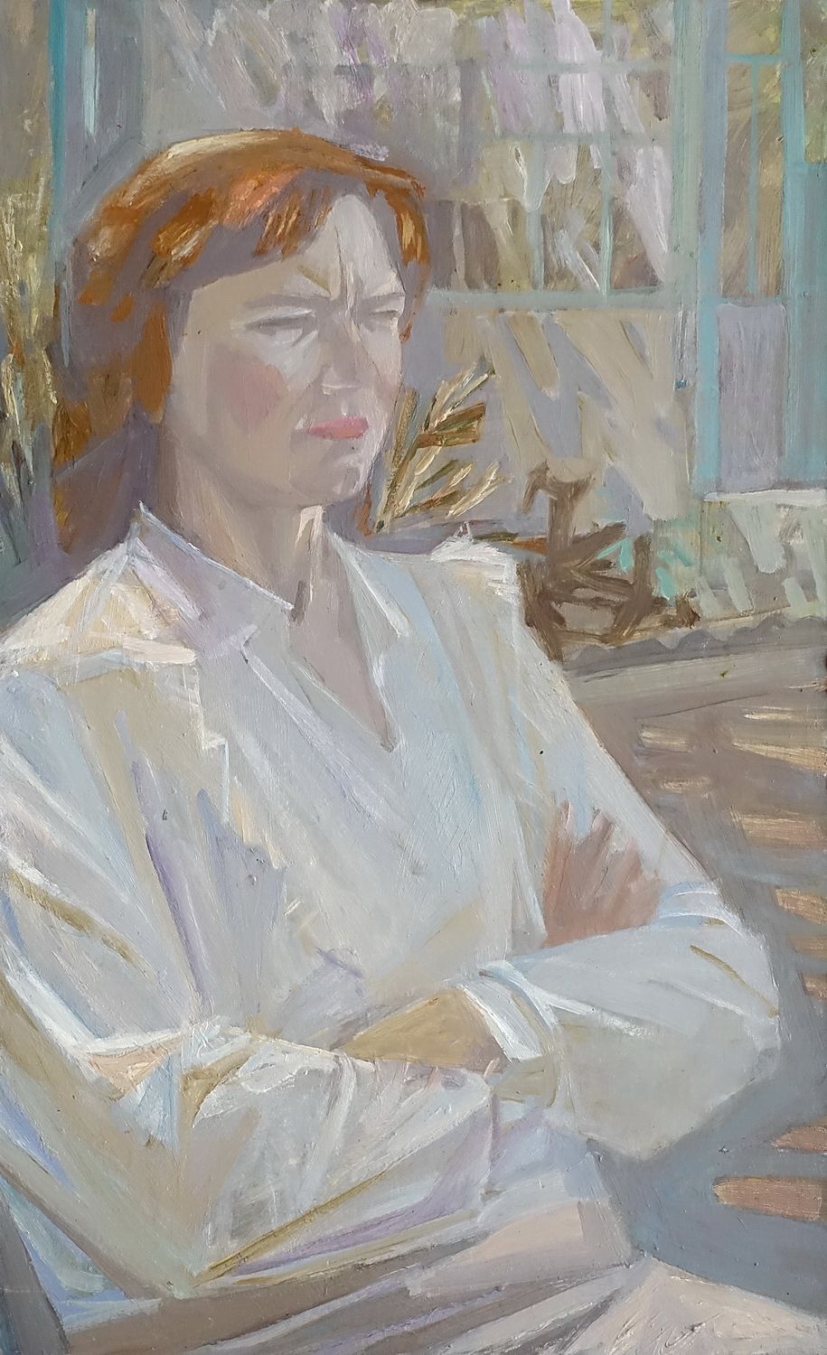 ФИЛИМОНОВ Анатолий Георгиевич - &laquo;На ярком солнце&raquo;, 1992 г. КОЛЛЕКЦИОННАЯ СОХРАННОСТЬ! Картон 