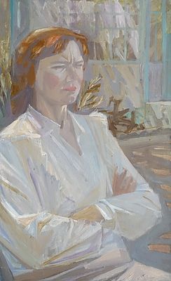 ФИЛИМОНОВ Анатолий Георгиевич - &laquo;На ярком солнце&raquo;, 1992 г. КОЛЛЕКЦИОННАЯ СОХРАННОСТЬ! Картон 