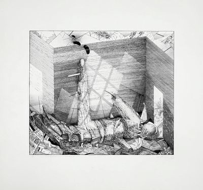 ЧАРЫШНИКОВ Юрий Иванович - &laquo;Поверженный&raquo;, 1988 г. РЕДКОСТЬ! КОЛЛЕКЦИОННАЯ СОХРАННОСТЬ! 11 / 20. 