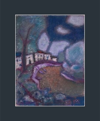 ПАВЛЮКЕВИЧ Михаил Георгиевич - &laquo;Городок&raquo;, 2001 г. КОЛЛЕКЦИОННАЯ СОХРАННОСТЬ! Бумага, акварель 
