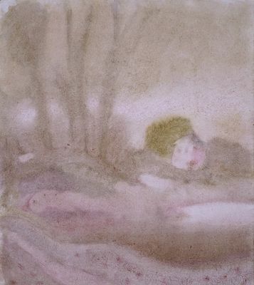 ПАВЛЮКЕВИЧ Михаил Георгиевич - &laquo;Утро. Туман&raquo;, 2003 г. КОЛЛЕКЦИОННАЯ СОХРАННОСТЬ! Ватман, акварель. 