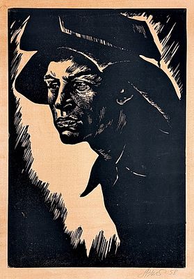 ЗЫРЯНОВ Александр Петрович - &laquo;Горновой&raquo;. 1958 г. Очень хорошая сохранность! Пробный оттиск. Бумага 