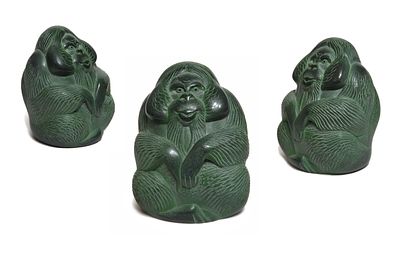 НЕЧАЕВ Сергей Олегович - &laquo;Орангутанг&raquo;, 2009 г. Очень хорошая сохранность! Талькохлорит (нарезка 