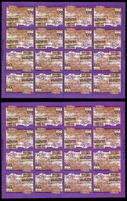 2000 г Республика Абхазия. 	Карта Абхазии 1912 года. Mi 438 А,В.