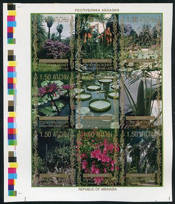1999 г. Республика Абхазия. Ботанический сад в Сухуми. Беззубцовая проба.