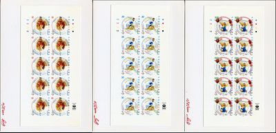 2000 г. Армения. XXVII летние Олимпийские игры в Сиднее. Mi Klb. 382-384. Joh. Ensched&eacute; — 