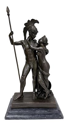 Статуэтка "Марса и Венеры". Марс-бог войны, символизирует динамическое, агрессивное, мужское 