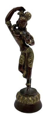 Статуэтка. Танцы. Индия. Бронза. Высота 19 см.