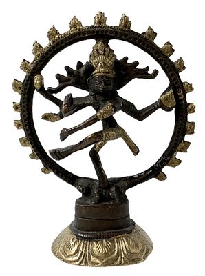 Статуэтка. Танцующий Шива. Латунь. Высота 12 см.