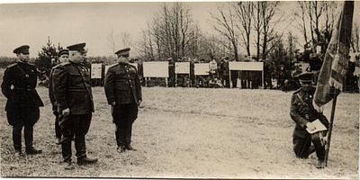 1944 г. Фото Н.С.Хрущев на фронте . Разм. 15,5х7,5. см.