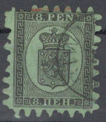 1866 г. Княжество Финляндское 6, 8 пен.