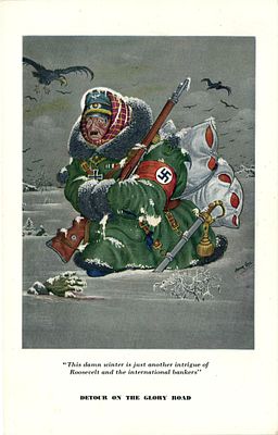 1944 г. Антифашистская пропаганда Политическая Каррикатура , Рисунки Амереканского Художника 