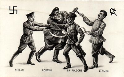 Антифашистская пропаганда , открытка изд. Франция .