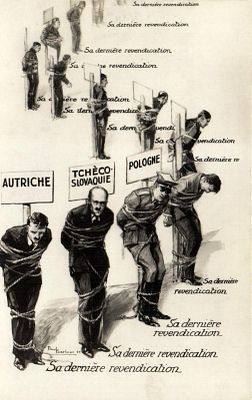 Антифашистская пропаганда , открытка изд. Франция .