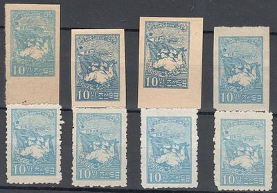 1951 г. КНДР. Mi 51. Корейская война.