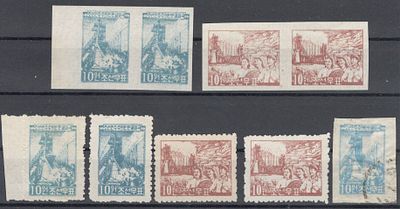 1954 г. КНДР. Mi 86-87 А+В.