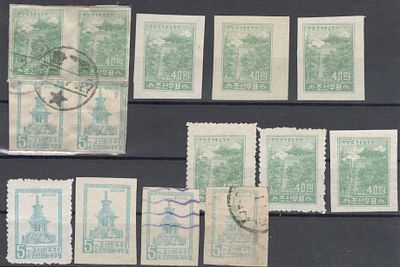 1957 г. КНДР. Mi 117-18 А, В.