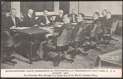 1905 г. Подписание мира между Японией и Россией в Портсмуте, США.