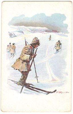 Благотворительная карточка. Издание Скобелевского комитета попечения о раненых.