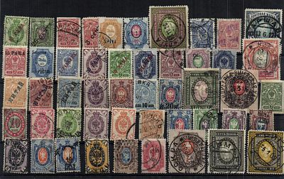 Лот марок Российской империи.